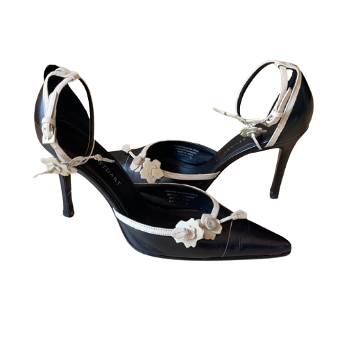 vintage colin stuart flower heels 7.5
