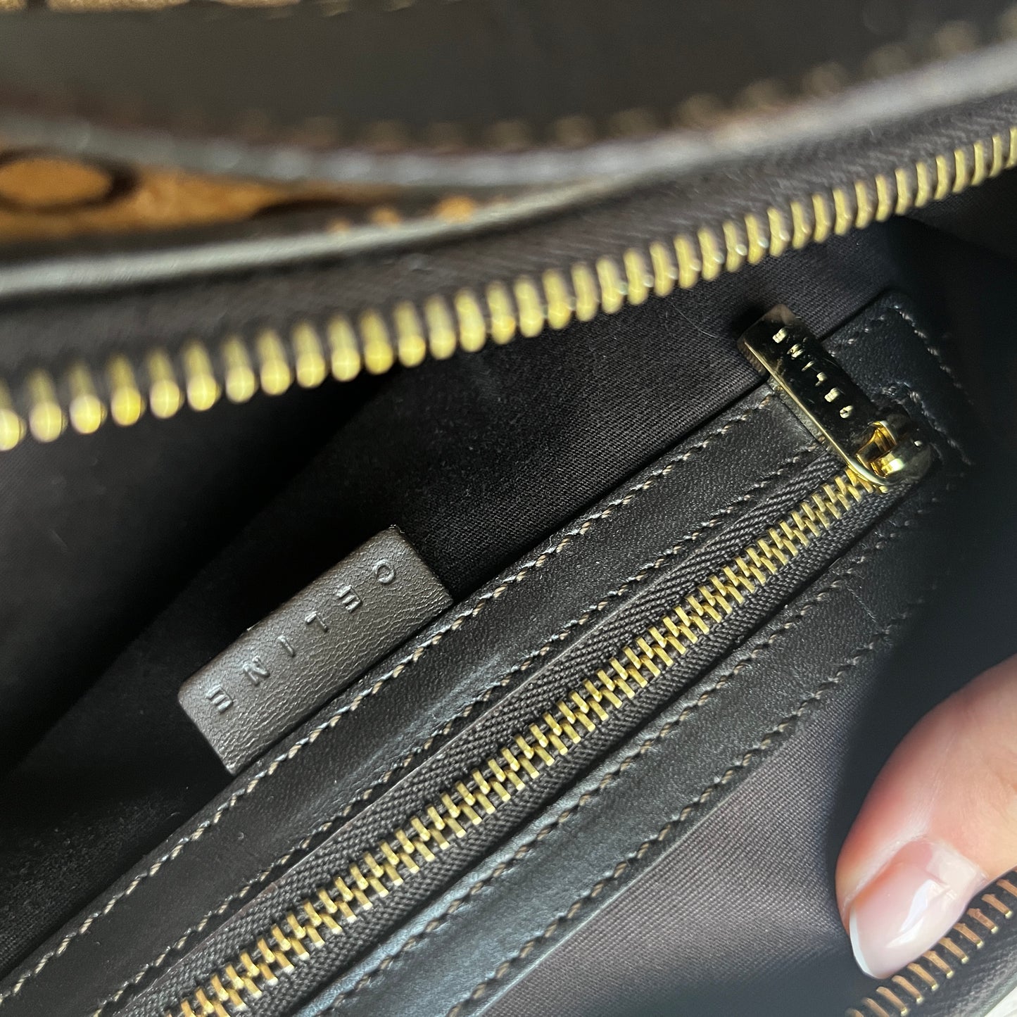 celine vintage print monogram bag