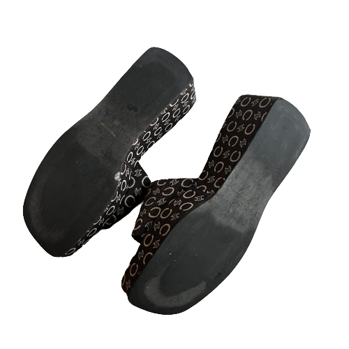 vintage celine monogram platform slides 38