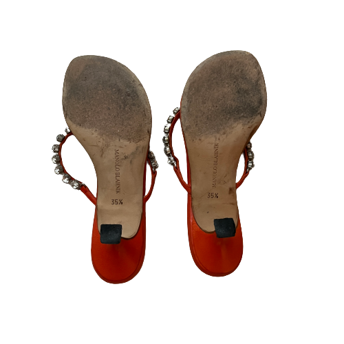 manolo blahnik summer thong sandals 35.5