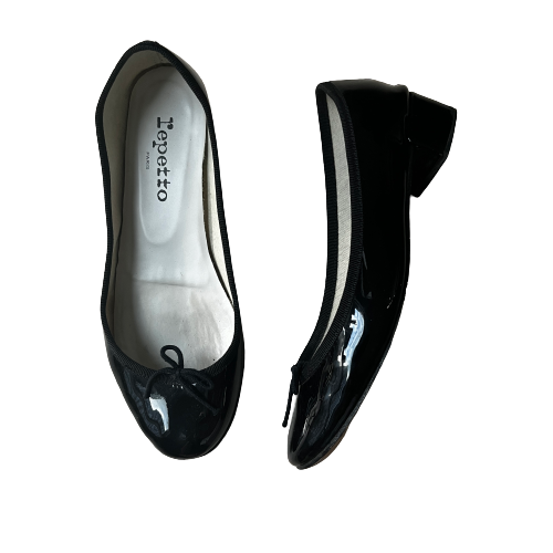 repetto patent leather ballet shoes 38