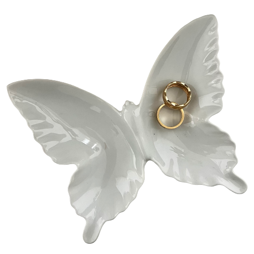 vintage butterfly dish