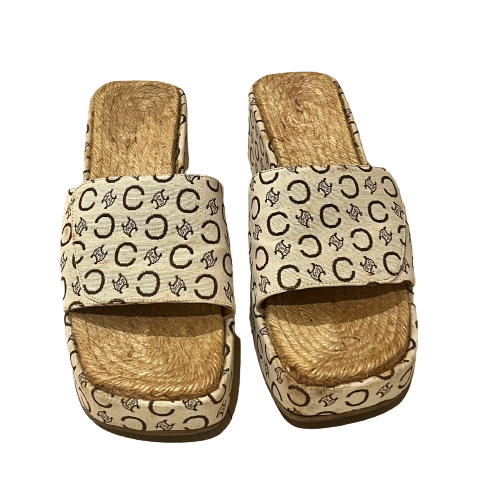 celine monogram platform slides 37