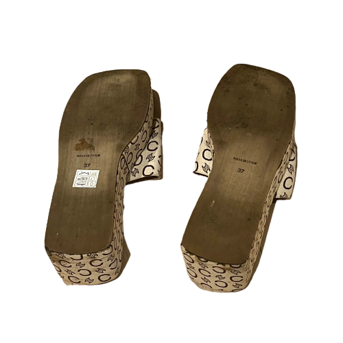 celine monogram platform slides 37