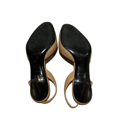 chanel cap toe slingback heels 36.5