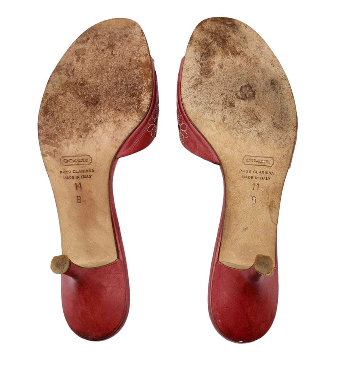 coach magenta flower heels 11