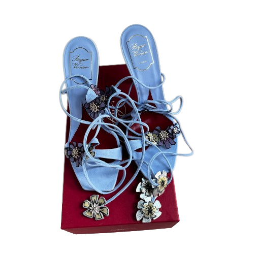roger vivier blossom sandals 40