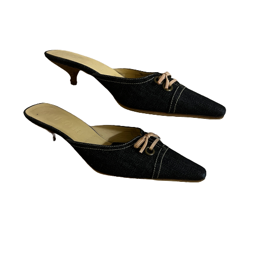 miu miu lace up kitten heel 34.5