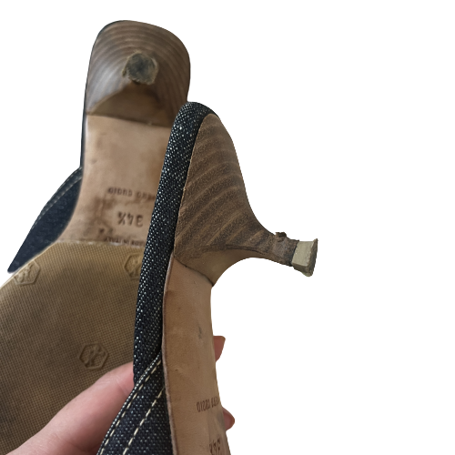 miu miu lace up kitten heel 34.5