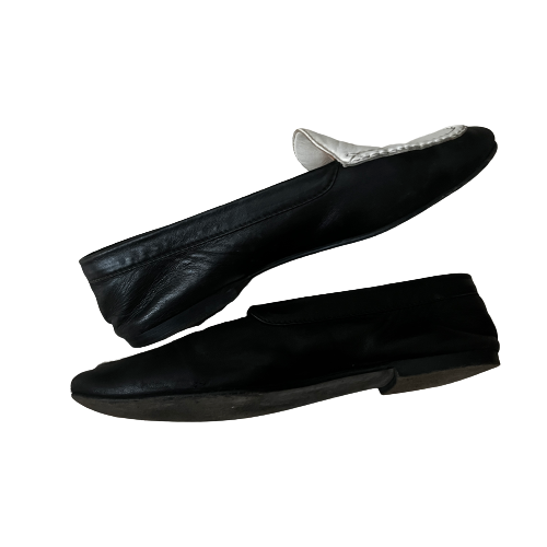 vintage chanel logo loafers 37