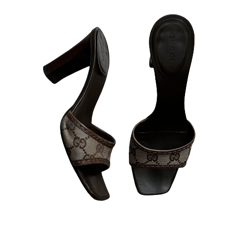 gucci monogram sandals 37